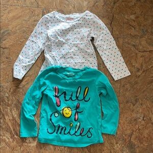 Bundle of 2 long sleeve shirts size 4.
